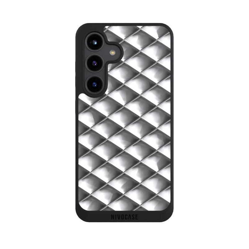 Galaxy S24 NIVOpure Glamour Silver Squares
