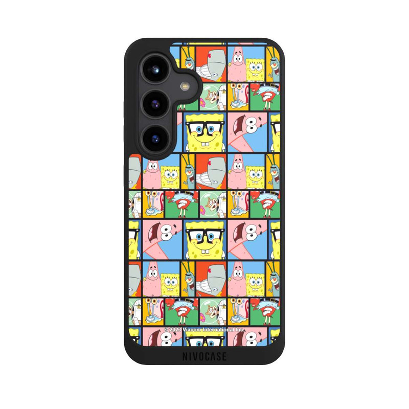 Galaxy S24 NIVOpure Motif de mémoire des amis de Bob l'éponge