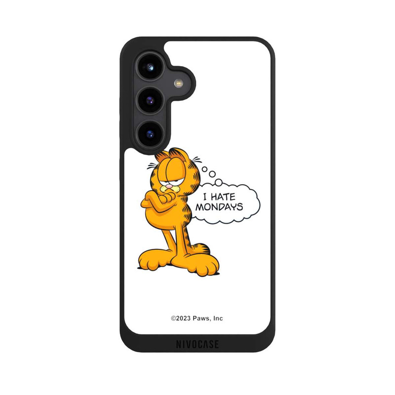 Galaxy S24 NIVOpure Garfield I Hate Mondays Weiß