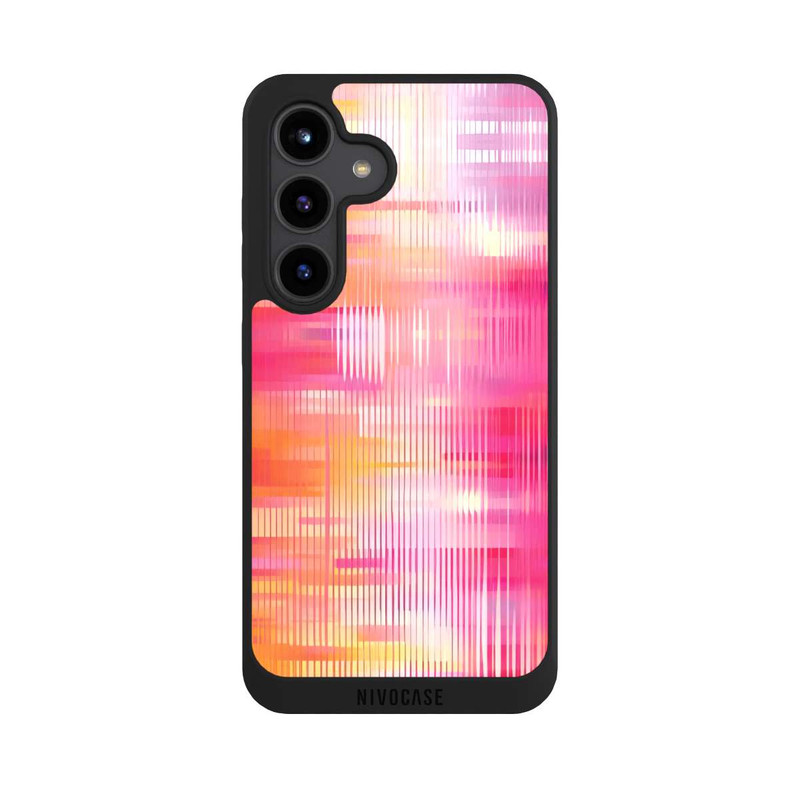 Galaxy S24 NIVOpure Glitch Rose Orange