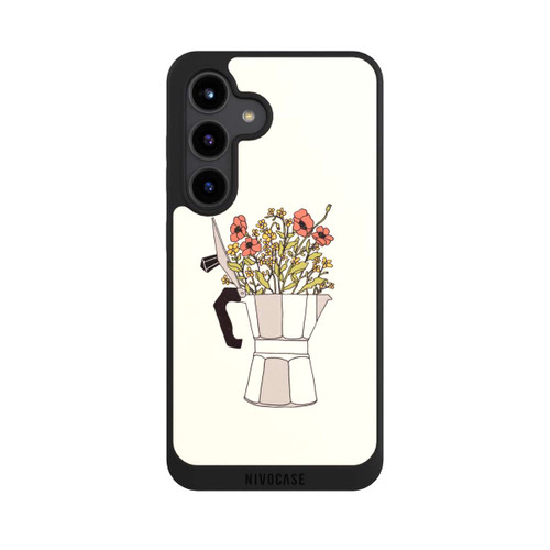 Samsung Galaxy S24 NIVOpure Moka Blumen