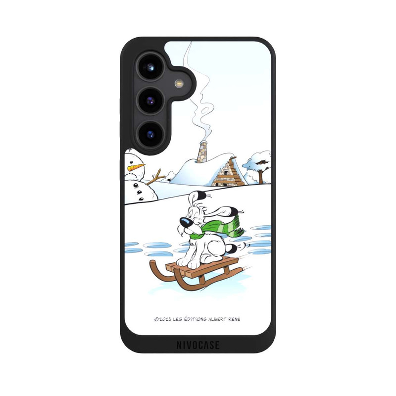 Galaxy S24 NIVOpure Idéfix fait du traîneau