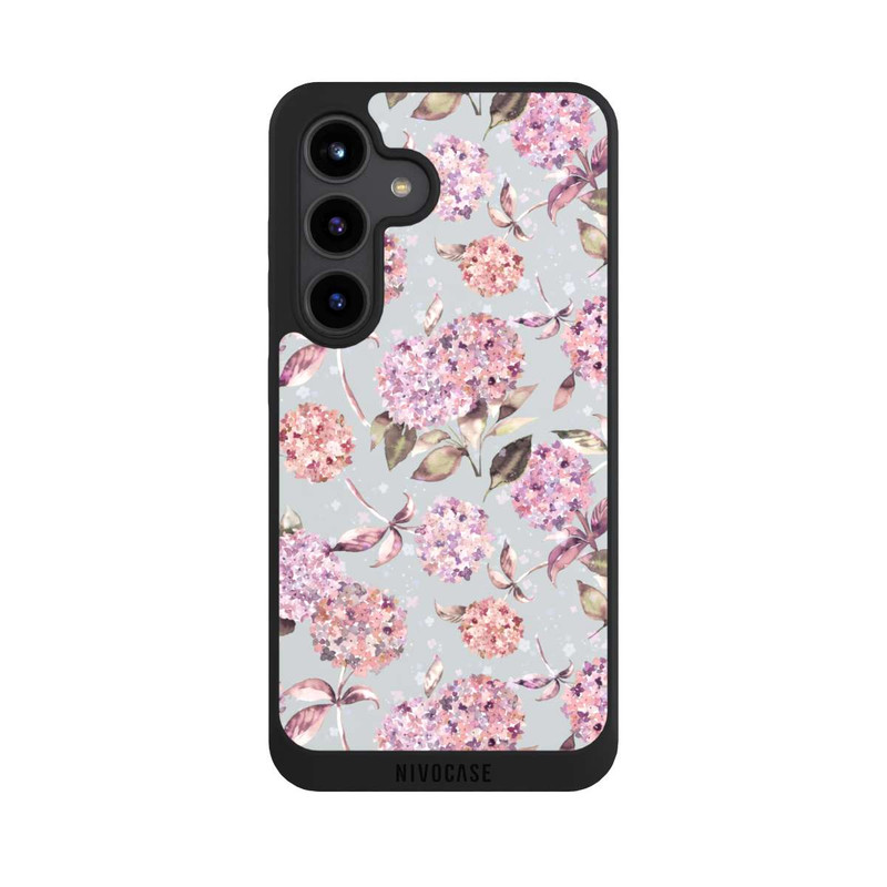 Galaxy S24 NIVOpure Pastel Magic Hydrangea Floral Watercolor Pink