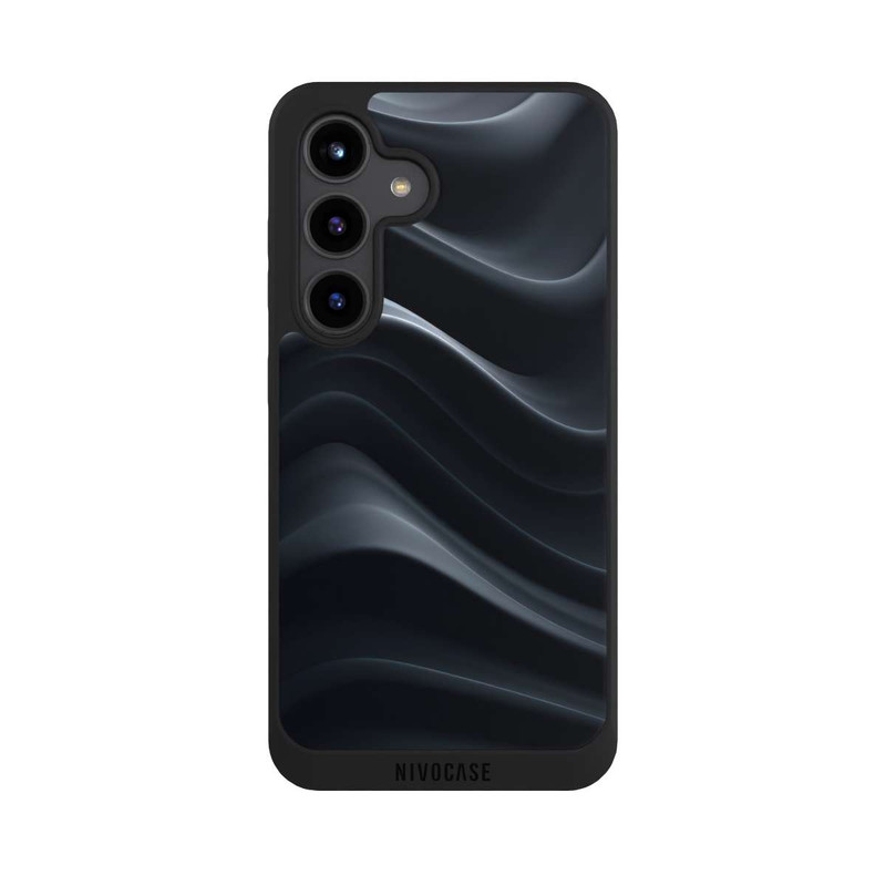 Galaxy S24 NIVOpure Black Waves Texture