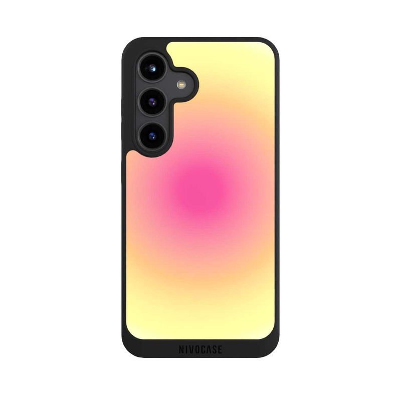 Galaxy S24 NIVOpure Aura jaune rose cercle