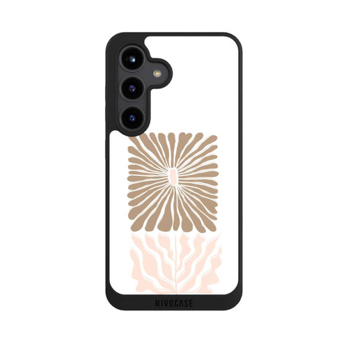 Samsung Galaxy S24 NIVOpure Boho Flower Caramel on White