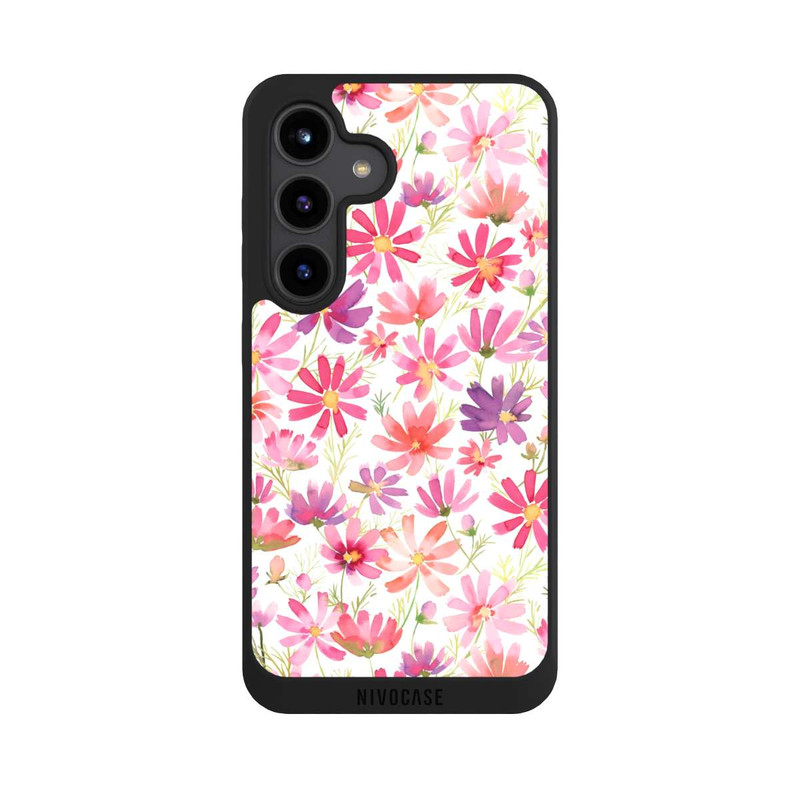 Galaxy S24 NIVOpure Boho Cosmos Flowers Purple