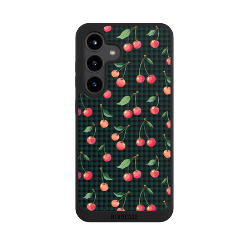 Samsung Galaxy S24 NIVOpure Cherries and Green Gingham