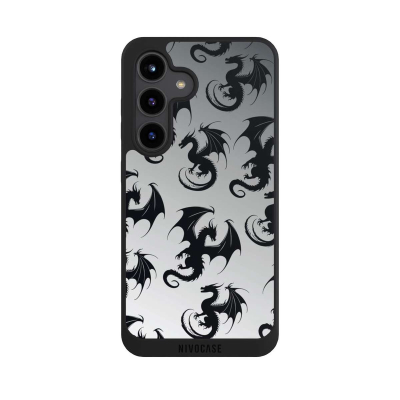 Galaxy S24 NIVOpure Dragon Pattern Grey