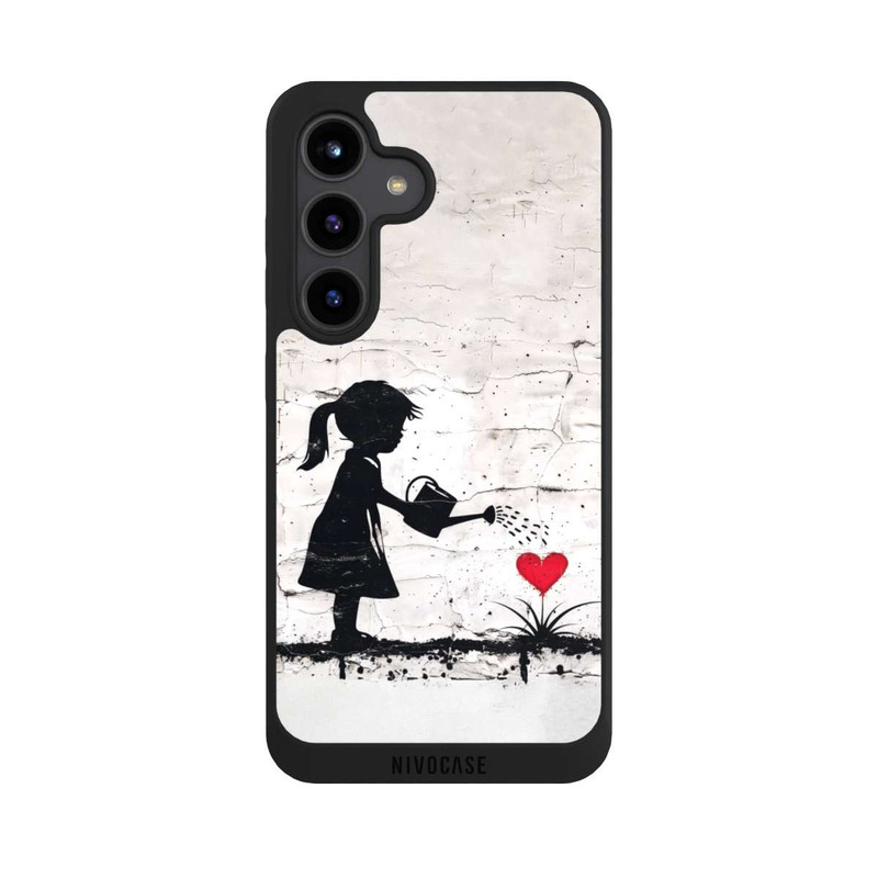 Galaxy S24 NIVOpure Girl Watering Bunch of Flowers 