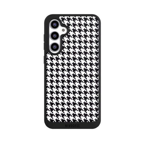 Samsung Galaxy S23 FE NIVOpure Hahnentritt Schwarz Weiß
