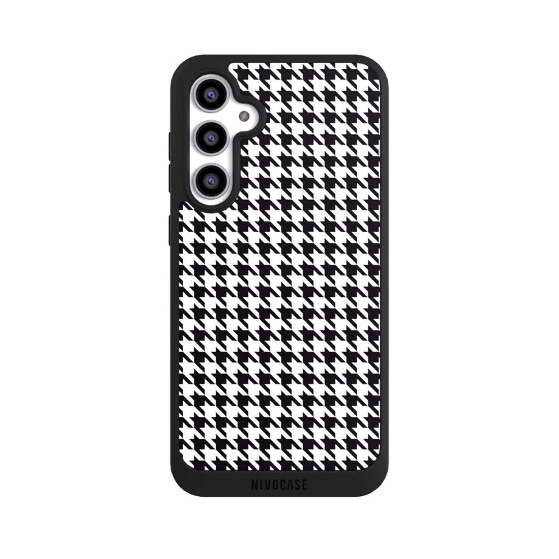 Galaxy S23 FE NIVOpure Hahnentritt Schwarz Weiß