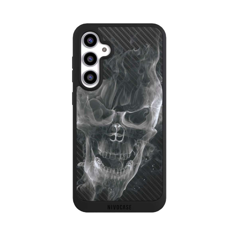 Galaxy S23 FE NIVOpure rauchender Totenkopf Carbon