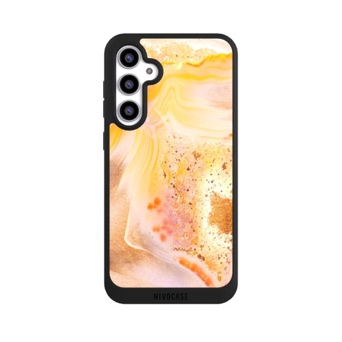 Samsung Galaxy S23 FE NIVOpure Marbre Orange Scintillant
