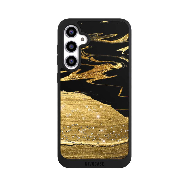 Galaxy S23 FE NIVOpure Veines d'aspect doré en marbre