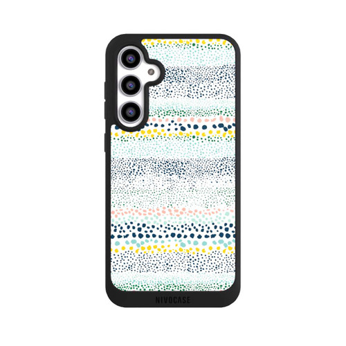 Samsung Galaxy S23 FE NIVOpure Kleine Punkte, strukturiertes Weiß