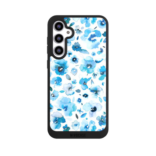 Samsung Galaxy S23 FE NIVOpure Blaue tropische Blumen