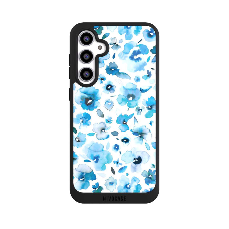 Galaxy S23 FE NIVOpure Blaue tropische Blumen