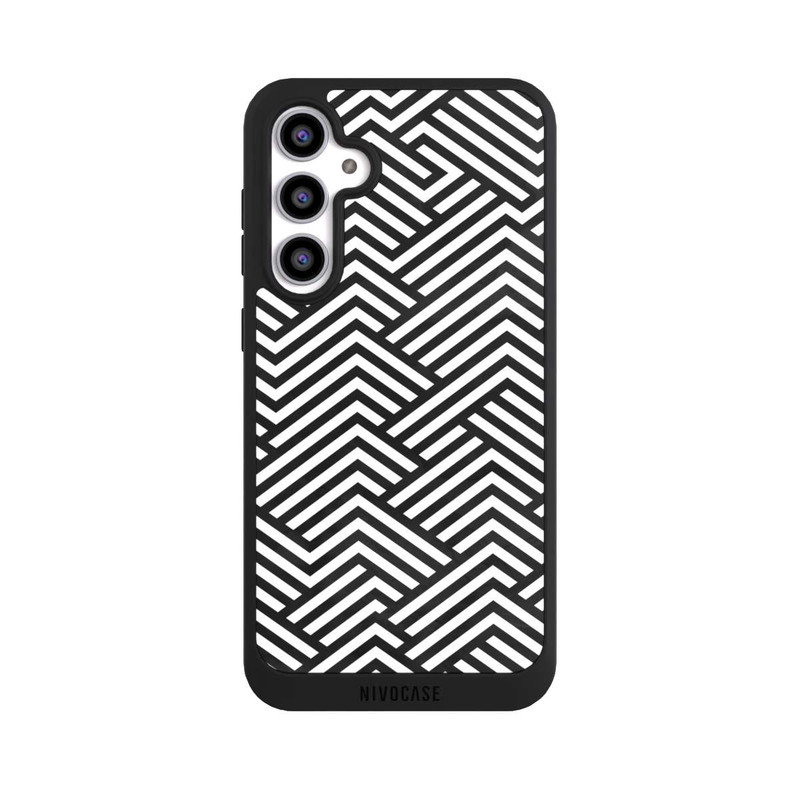 Galaxy S23 FE NIVOpure Schwarz und Weiß ZigZag