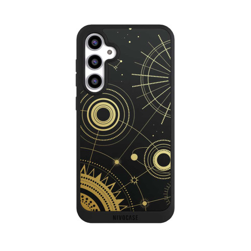 Samsung Galaxy S23 FE NIVOpure Black and Gold Look Abstract