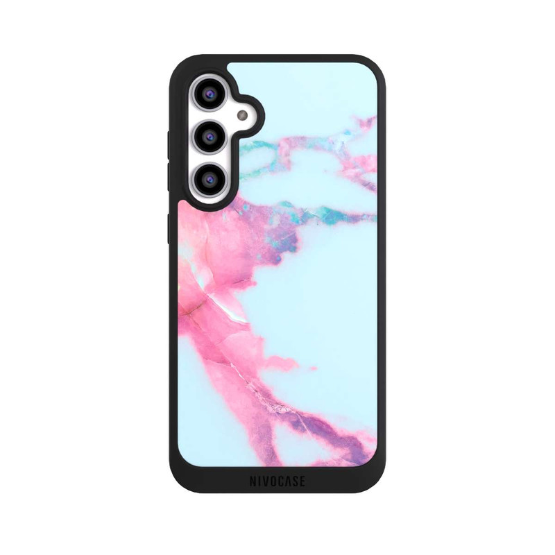 Galaxy S23 FE NIVOpure Light Blue Iridescent Vein Marble