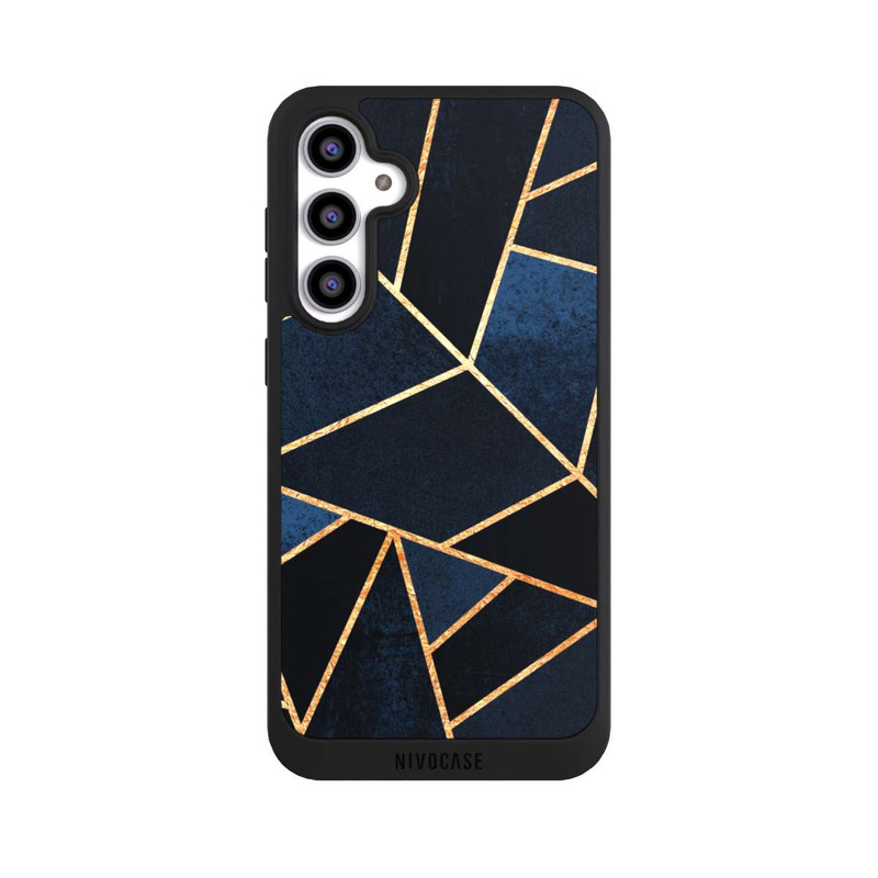 Galaxy S23 FE NIVOpure Navy Stein Golddruck