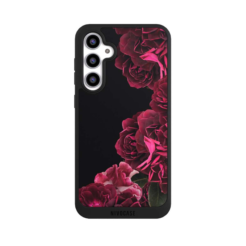 Galaxy S23 FE NIVOpure Roses Vintage sur Fond Noir