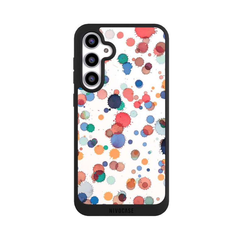 Galaxy S23 FE NIVOpure Tropfen Aquarell Textur Blau Gelb