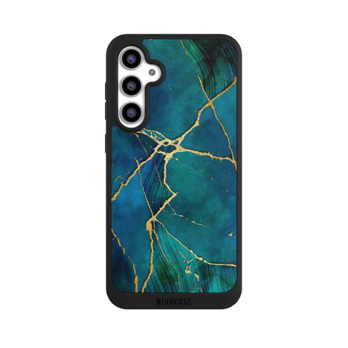 Samsung Galaxy S23 FE NIVOpure Mineralischer Glamourlook Blaugold
