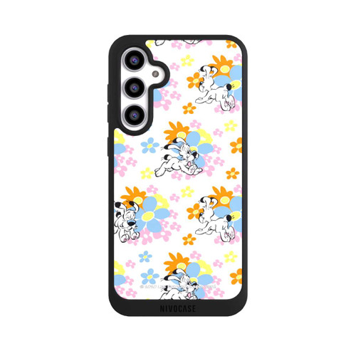 Samsung Galaxy S23 FE NIVOpure Idéfix sur fleurs colorées