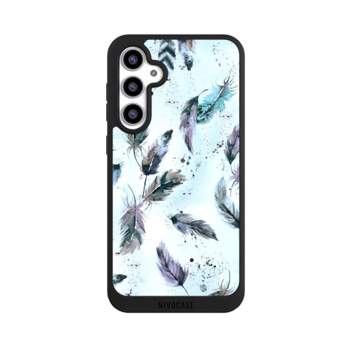 Samsung Galaxy S23 FE NIVOpure Magische Federn Sanftes Blau