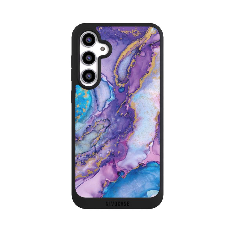 Galaxy S23 FE NIVOpure Strudel lila und blau