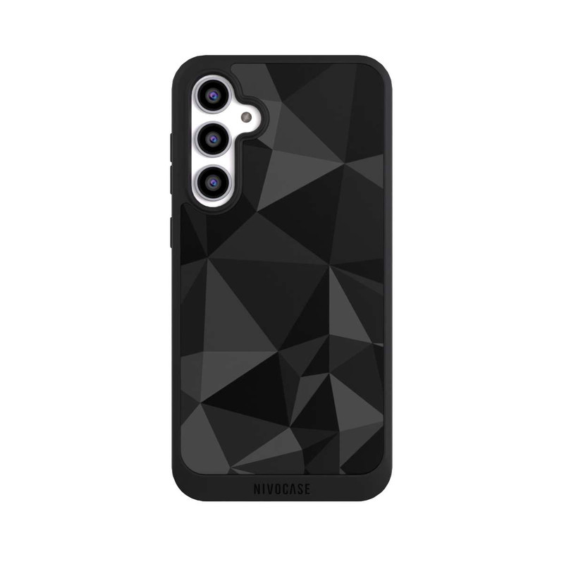 Galaxy S23 FE NIVOpure Polygonmuster schwarz