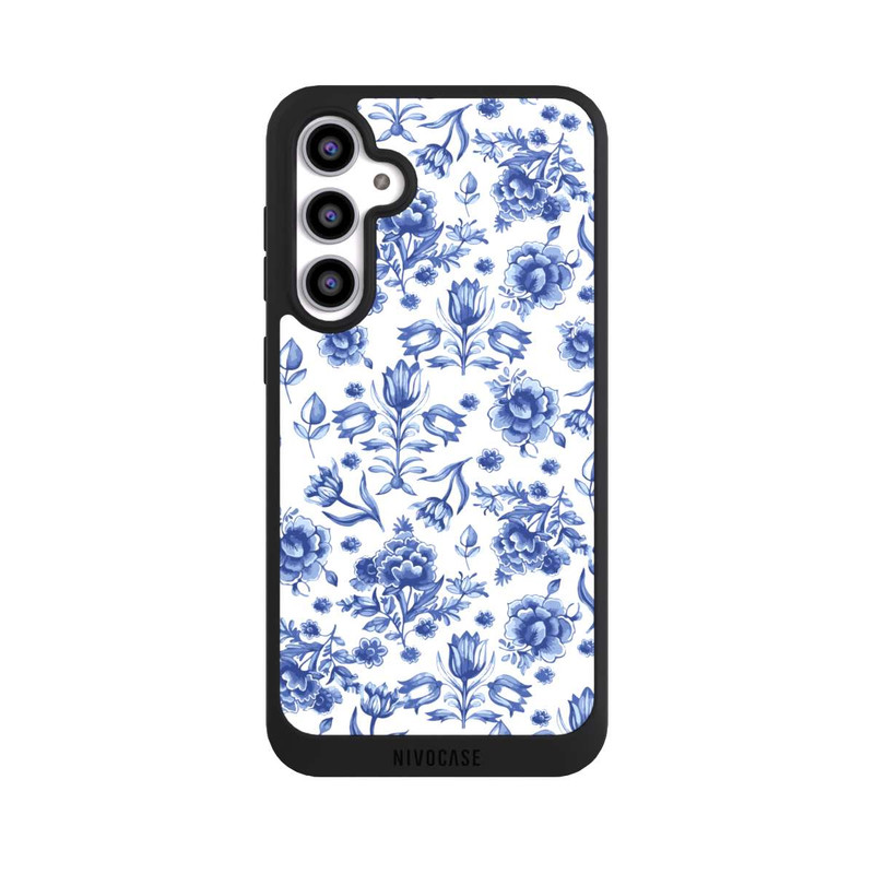 Galaxy S23 FE NIVOpure Motif à Fleurs - Faïence de Delft