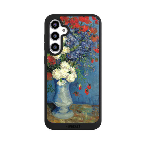 Samsung Galaxy S23 FE NIVOpure Stillleben Vase mit Kornblumen und Mohnblumen von Vincent Van Gogh