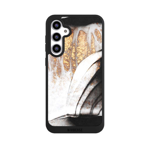 Samsung Galaxy S23 FE NIVOpure Schwarze und goldene Adern