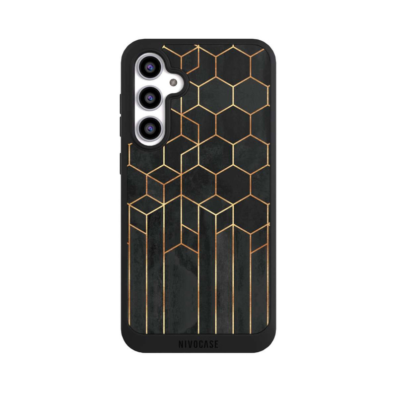 Galaxy S23 FE NIVOpure Schwarze Sechsecke