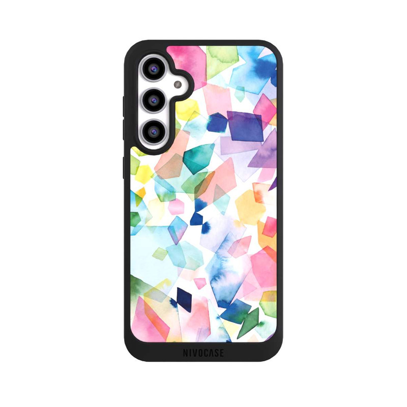 Galaxy S23 FE NIVOpure Diamants de pierres précieuses aquarelle colorées