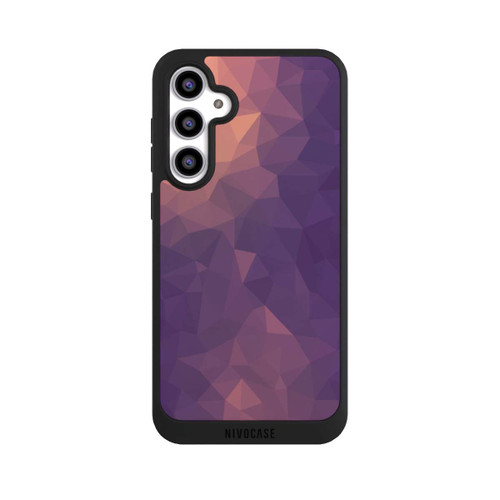 Samsung Galaxy S23 FE NIVOpure Polygonal Mosaic Rot/Violett