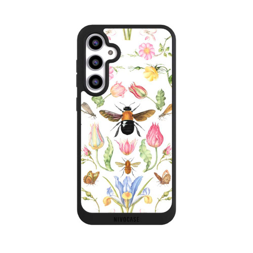 Samsung Galaxy S23 FE NIVOpure Wildblumen mit Biene weiß