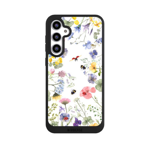 Samsung Galaxy S23 FE NIVOpure Bunte Frühlingsblumen und Bienen
