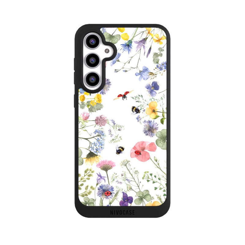 Galaxy S23 FE NIVOpure Bunte Frühlingsblumen und Bienen