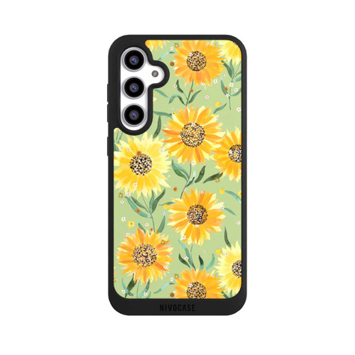 Samsung Galaxy S23 FE NIVOpure Sonnenblumen grün