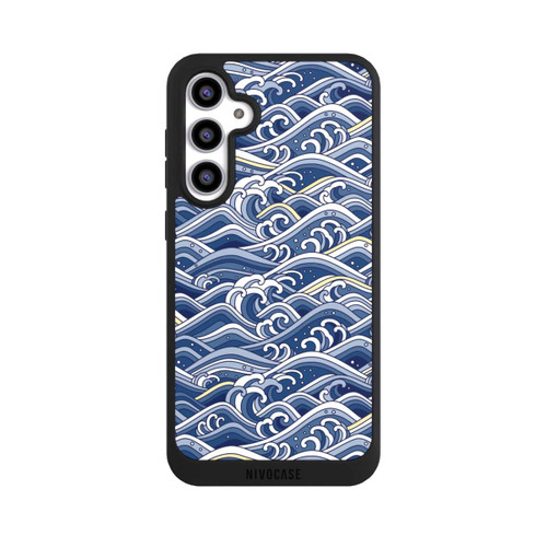 Samsung Galaxy S23 FE NIVOpure Vagues bleues kanagawa