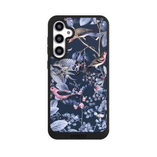 Samsung Galaxy S23 FE NIVOpure Oiseaux et Baies Bleu