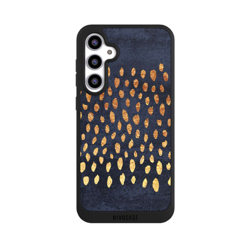 Samsung Galaxy S23 FE NIVOpure Muster Gold und Marine
