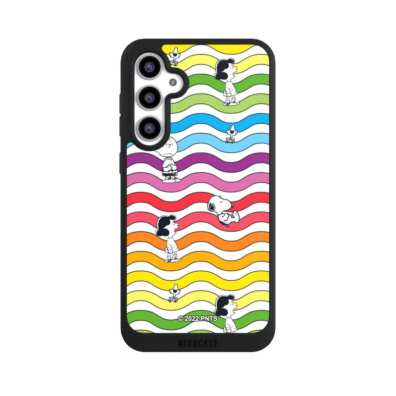 Galaxy S23 FE NIVOpure Snoopy Pattern Arc-en-ciel