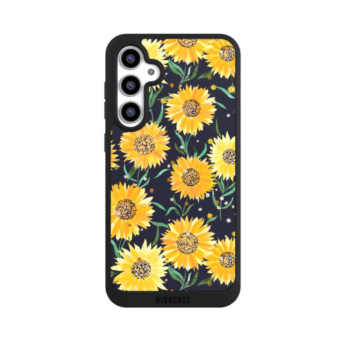 Samsung Galaxy S23 FE NIVOpure Sonnenblumen schwarz