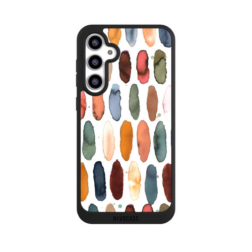 Samsung Galaxy S23 FE NIVOpure Aquarellstriche aus mineralischem Terrakotta
