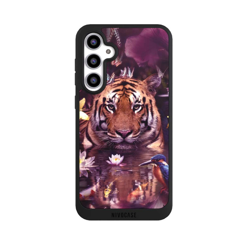Galaxy S23 FE NIVOpure Tiger Blumenrahmen